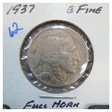 1937 Buffalo Nickel, Fine