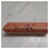 Wheat Cent Roll in 50Â¢ Wrapper