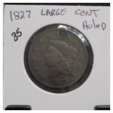1827 Coronet Head Large Cent