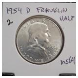1954-D Franklin Half Dollar