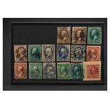 Lot of Fifteen U.S. Stamps and 2ï¿½ Postal Card