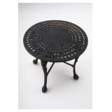 Round Perforated Metal Side Table/Stool