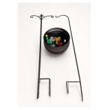 Metal Garden Stand, Bowl and Accessories