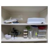 Lot of Plastic Kitchen Storage and Servingware
