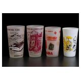 Four Regional Souvenir Drinking Glasses