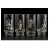 Set of 4 Holly Hobbie Glass Tumblers
