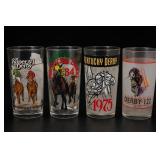 Lot of Four Kentucky Derby Glasses