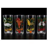 Four Twelve Days of Christmas Glasses