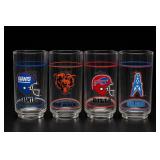 Lot of Four NFL Mobil Team Tumblers