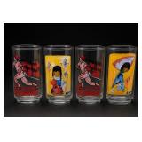 Lot of 4 Decorated Tumblers, Schmidt Baseball