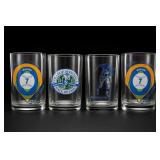 Lot of 4 Sports Commemorative Tumblers