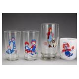 Four Character-Themed Glasses and Mug