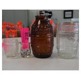 Lot of 4 Assorted Glass Drinking Vessels