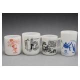 Lot of 4 Robin, Breadwinner & Davy Mugs