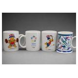 Lot of 4 Olympic and Sports Mugs