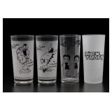 Lot of 4 Cartoon Tumblers, Betty Boop & Dick Tracy
