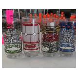 Set of 4 Coca-Cola Patterned Tumblers