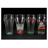 Lot of Four Coca-Cola Glasses