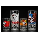Lot of Four Peanuts/Snoopy Glasses