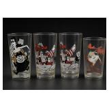 Lot of 4 Rocky & Bullwinkle Tumblers