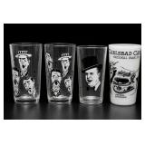 Lot of 4 Souvenir Drinking Glasses
