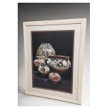 Framed Pottery Still-Life Artwork