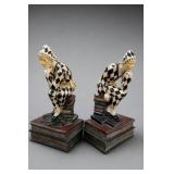 Harlequin Bookends