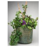 Blue-Green Textured Planter Arrangement