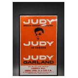 1961 Judy Garland Carnegie Hall Poster