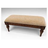The Bombay Company Carved Upholstered Bed Bench