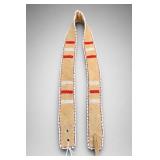 Native American Beaded Leather Strap