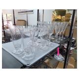 Lot of Crystal 8 Large 4 Medium 1 Small