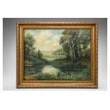 Frank Holman Framed Landscape Painting