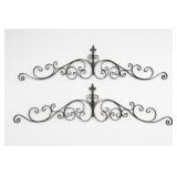 Metal Scrollwork Wall Swags