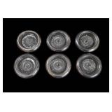 Set of 6 Leonard Silverplate Coasters