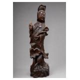 Carved Wooden Standing Religious Figure