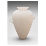 Off-White Amphora-Style Vase