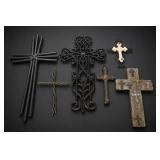 Lot of Decorative Crosses & Crucifix