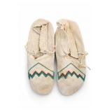 Pair of Beaded Moccasin-Style Shoes