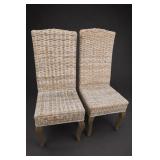 Pair of Safavieh Woven Patio Chairs