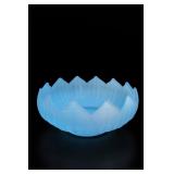 Vintage Westmoreland Lotus Frosted Glass Bowl