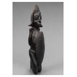 Yoruba-Style Carved Wooden Figure