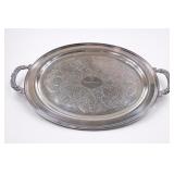 Engraved Silver-Colored Presentation Tray