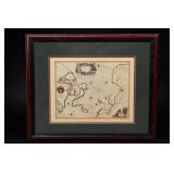 Framed Arctic Map Print