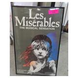 Les Misï¿½rables Framed Theatrical Poster