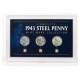 1943 Steel Lincoln Cent P-D-S Collection