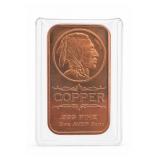 One AVDP Ounce .999 Fine Copper Liberty Art Bar