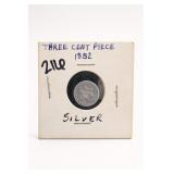 1852 Three-Cent Silver-Piece