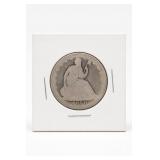 1858-O Seated Liberty half dollar