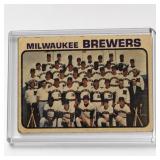 1972 Topps Milwaukee Brewers Team Card